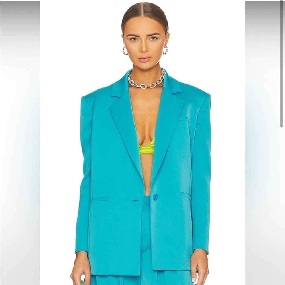 Alice + Olivia Blue Shan Blazer